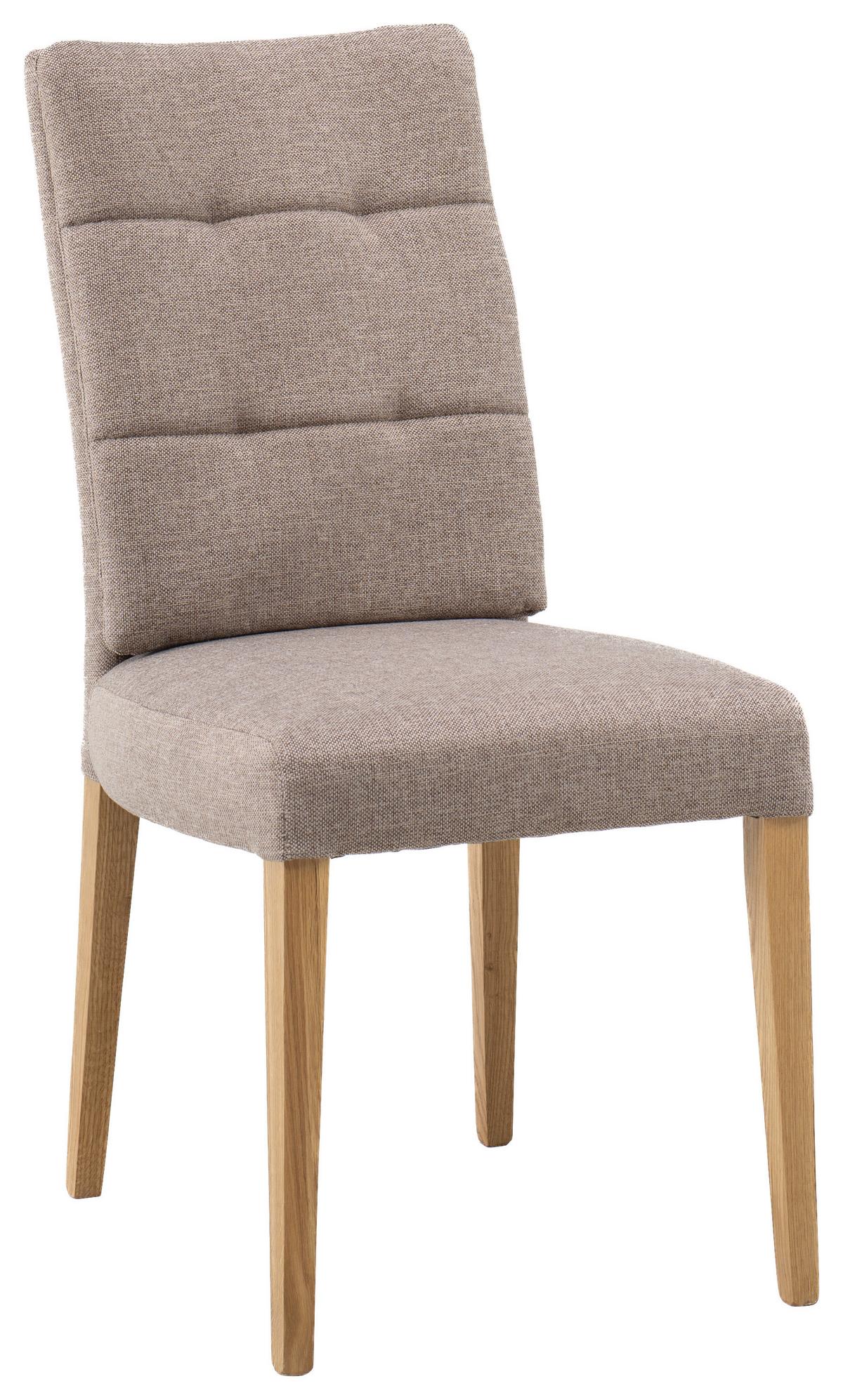 Stuhl Linda Eiche/Anthrazit - Cappuccino, MODERN, Holz/Textil (48/97/66cm) - Mömax