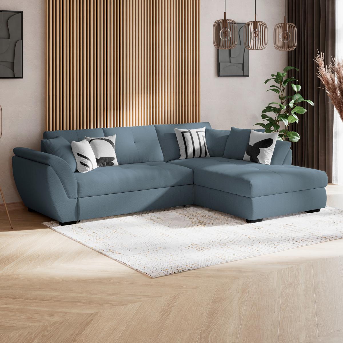 COLțAR BERISSO NEW - albastru, Konventionell, textil (278/187cm) - Ondega