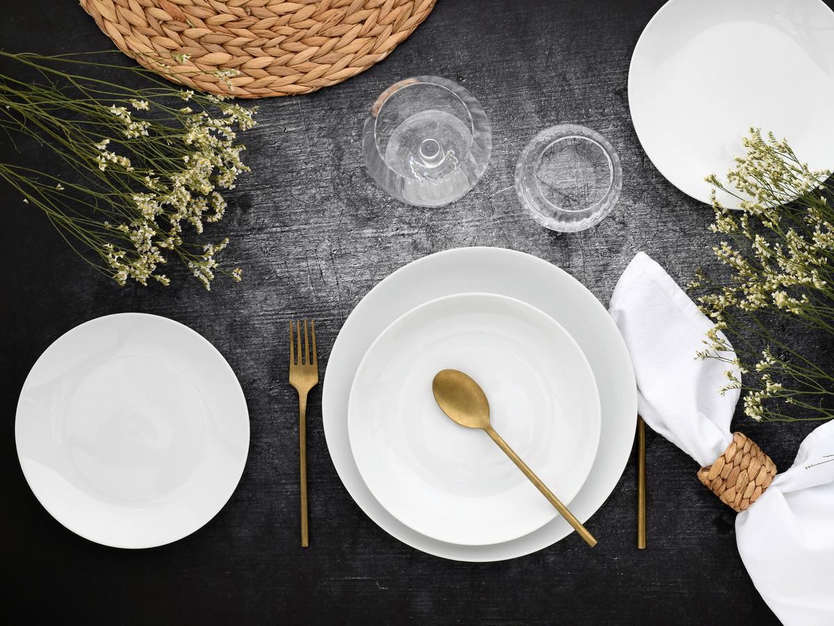 Jedilni Servis Luna, 18-Delni - bela, Basics, keramika - Creatable