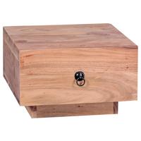 Éjjeliszekrény Mid.you - akáciaszínű/fekete, Konventionell, fém/fa (40/25/40cm) - MID.YOU