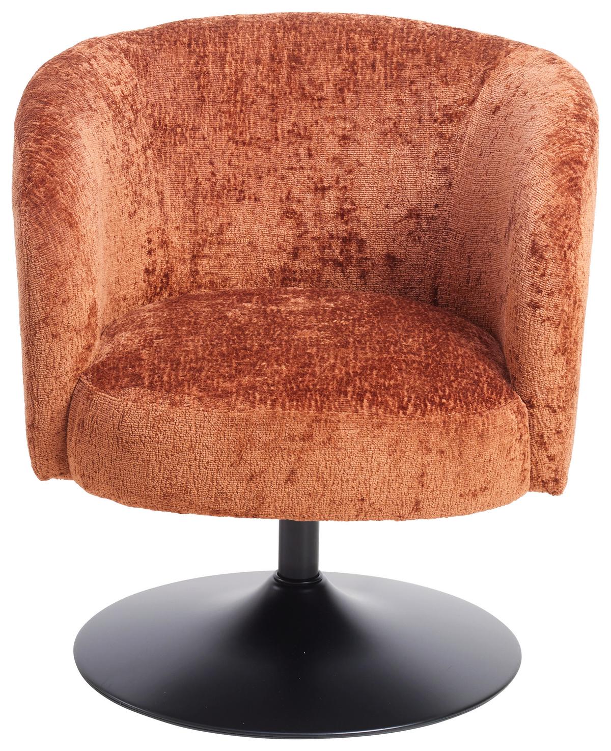 Forgószék Terrakotta Giro - fekete/terrakotta, Modern, textil/fém (67/68/73cm) - Premium Living