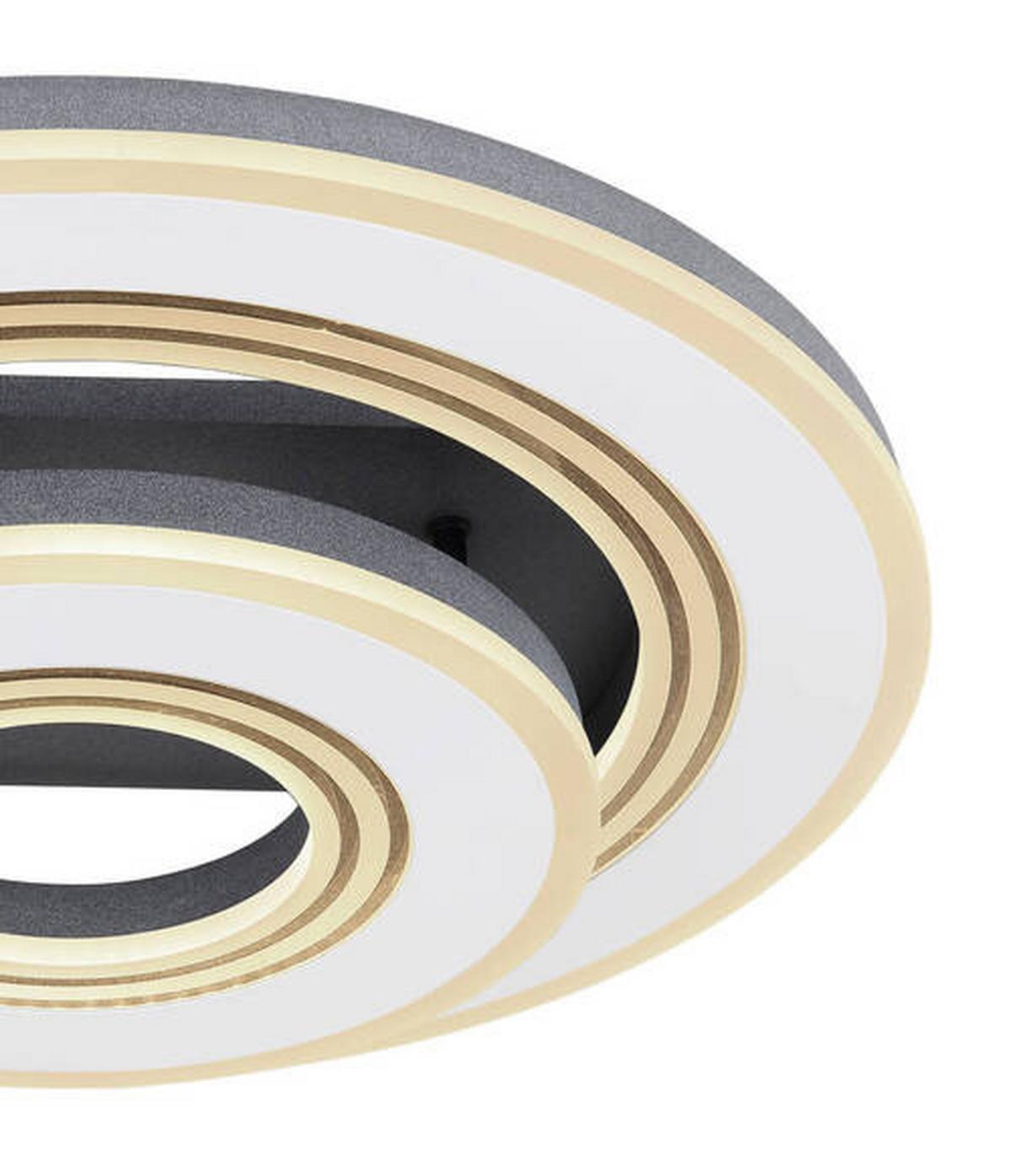 Led Stropna Svjetiljka Jack - bijela/crna, Design, metal/plastika (50/11,5cm) - Globo