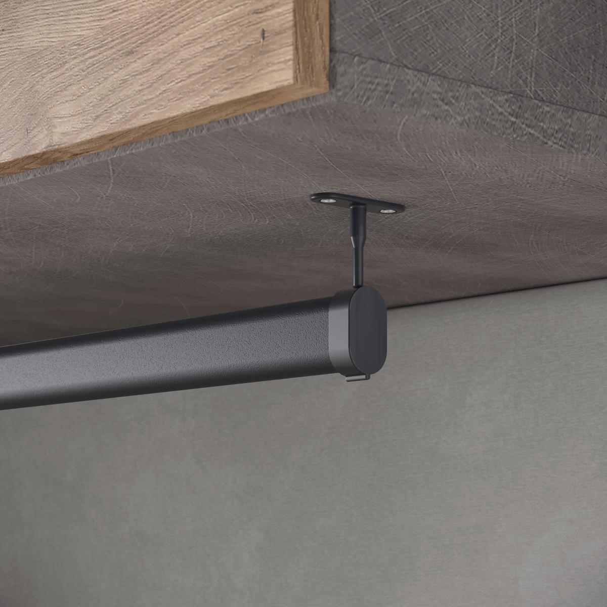 Garderobe Tejo Anthrazit/Kastanieneiche - Kastanieneichefarben/Anthrazit, Design, Holzwerkstoff (115/231,9/37,5cm) - Livetastic