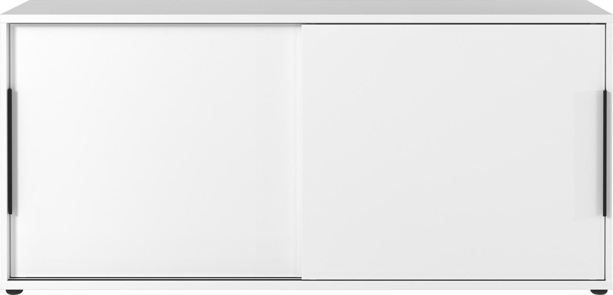 Aktenschrank Ribera in Weiß - Weiß, MODERN, Holzwerkstoff (160/74/40cm) - Premium Living