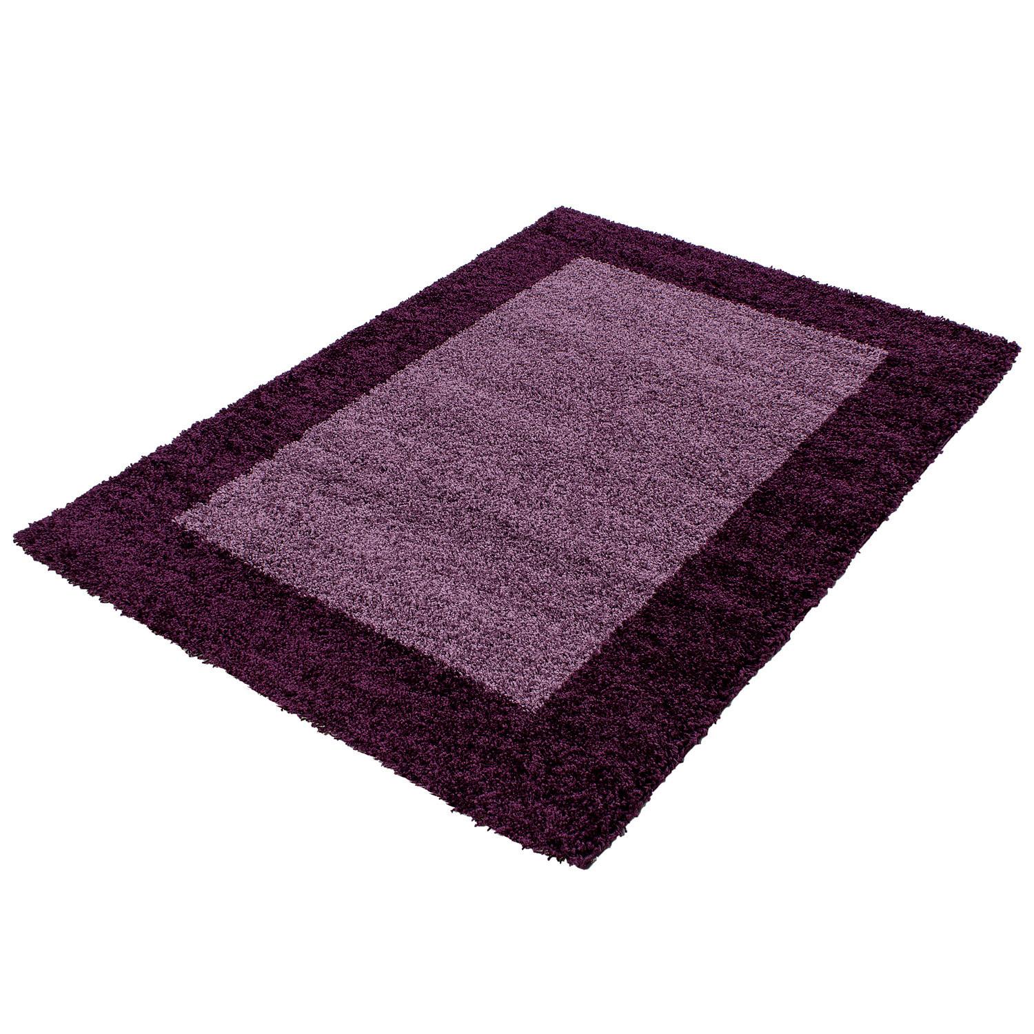 Hochflorteppich Life Lila ca. 100x200cm - Lila, KONVENTIONELL, Textil (100/200cm) - Ayyildiz 