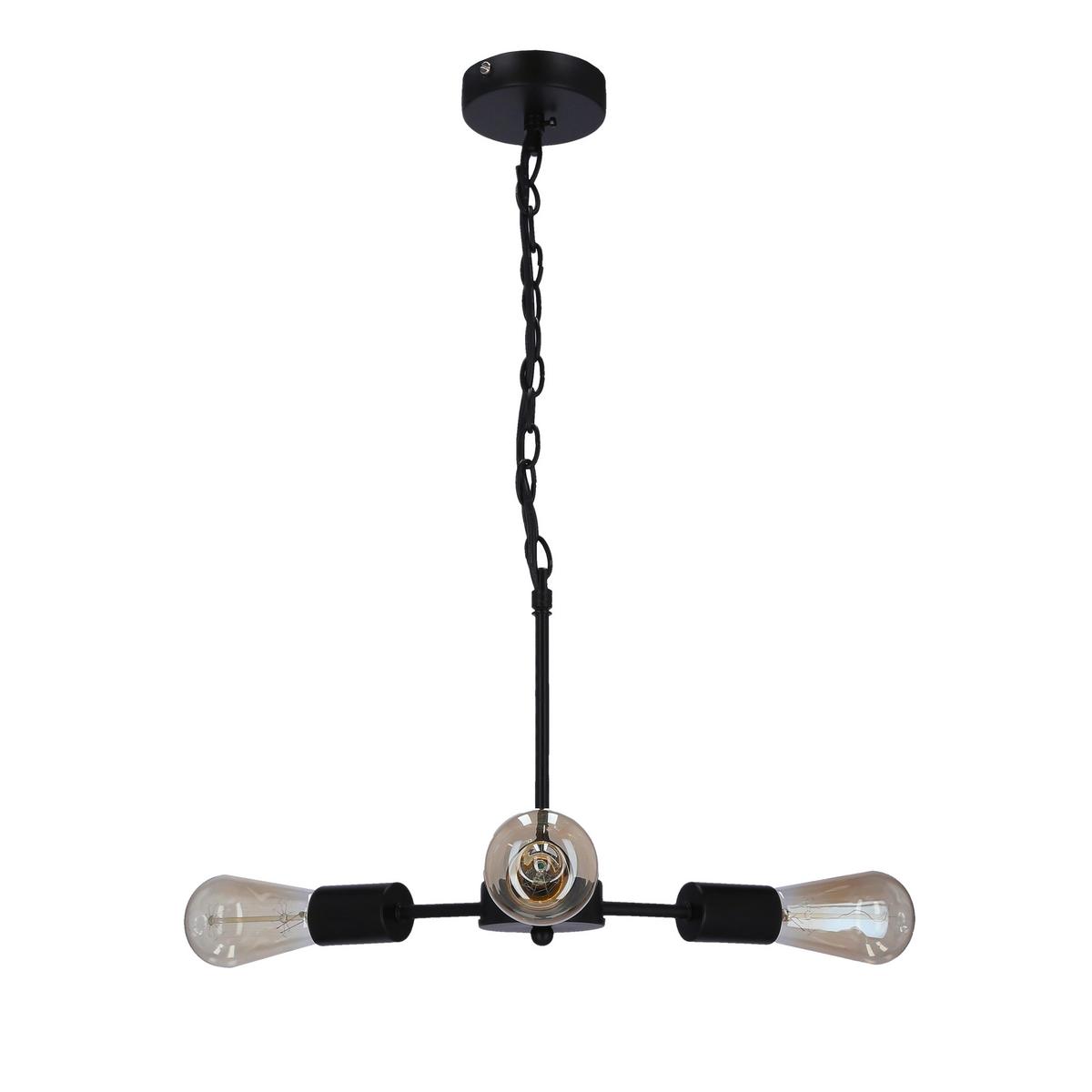 Svjetiljka Viseća 33-09371 Sparta - crna, Design, metal (36/36/105cm)