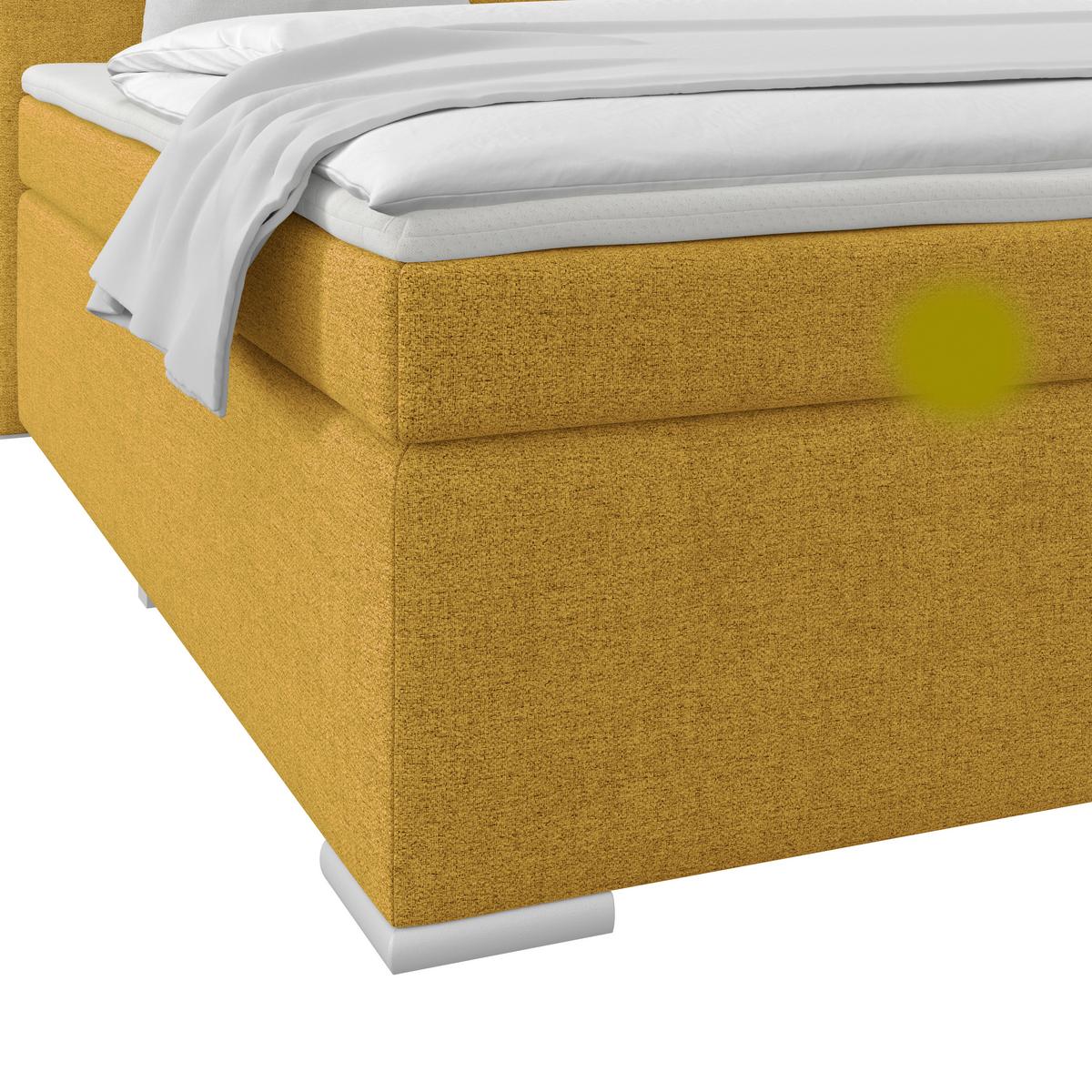 PAT BOXSPRING MIRA 1 - auriu, Basics, textil (160/200cm)