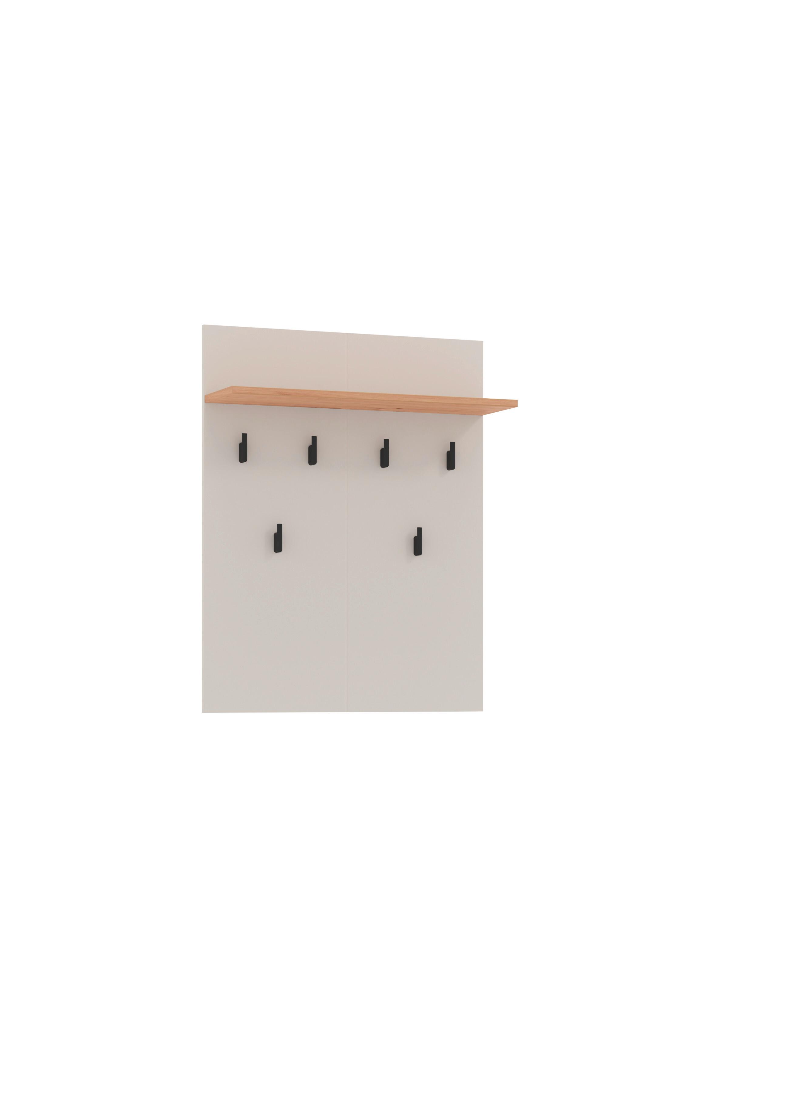 Előszobapanel Belfort - kasmír/Artisan tölgy, Modern, faalapú anyag (66/83/20cm)