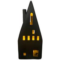 Dekohaus Luna Schwarz - Schwarz, Konventionell, Keramik (7,8/20,7/7,8cm) - Mömax