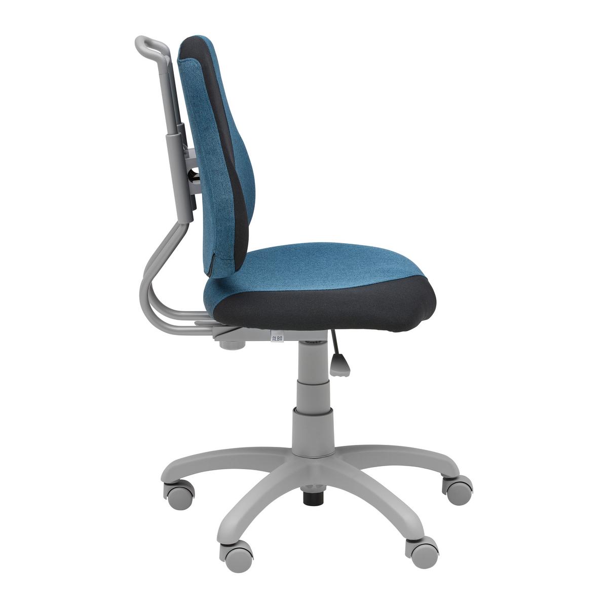 Jugenddrehstuhl Kiki S-Line Blau/Schwarz - Blau/Schwarz, KONVENTIONELL, Kunststoff/Textil (64/84-106/64cm) - Mömax