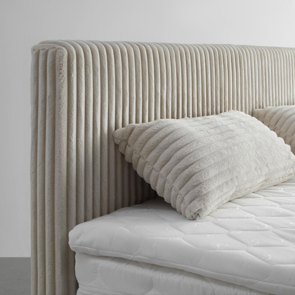 Postelja Boxspring Rossa, Bež, 180x200 - črna/bež, Konvencionalno, umetna masa/tekstil (180/200cm) - Mömax