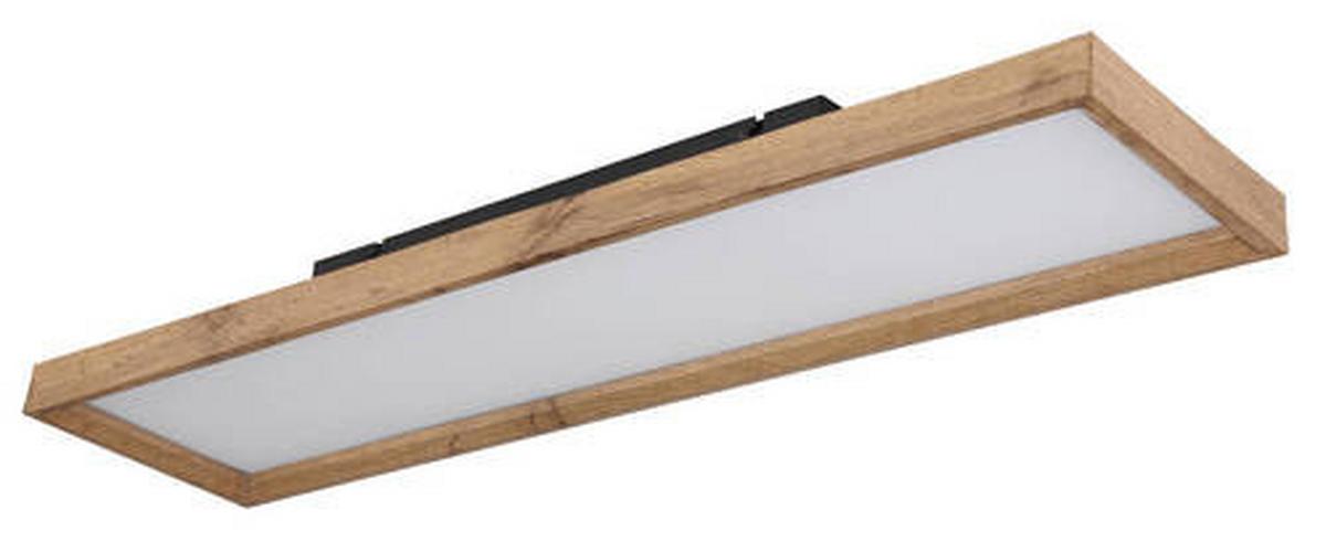 Stropna Led-svetilka Carla, S Sijalko - bela/opal, Natur, kovina/umetna masa (80/20/8,5cm) - Globo