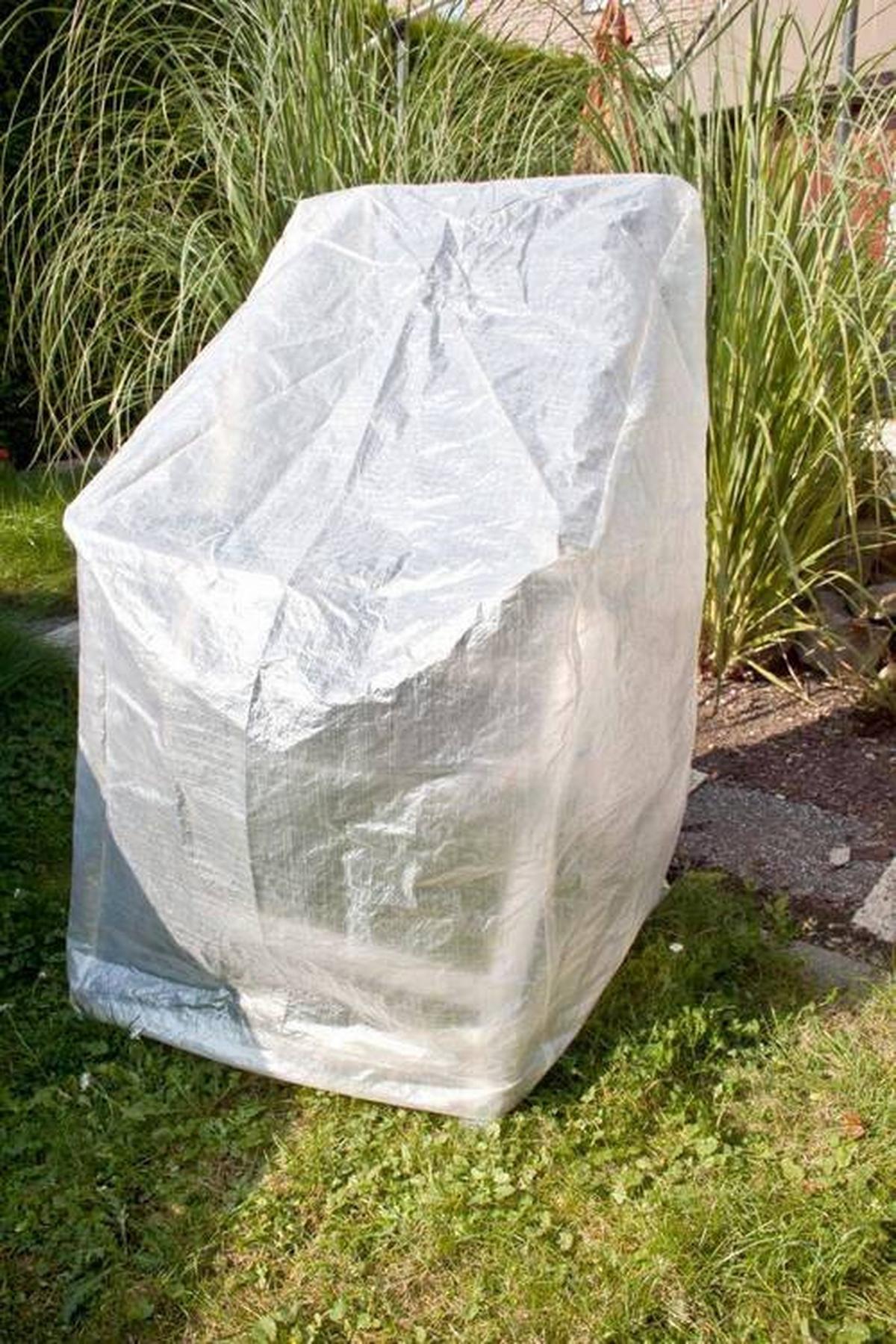 Schutzhülle für Stapelsessel Transparent - Transparent, Basics, Kunststoff (150/66/66cm) - Mömax