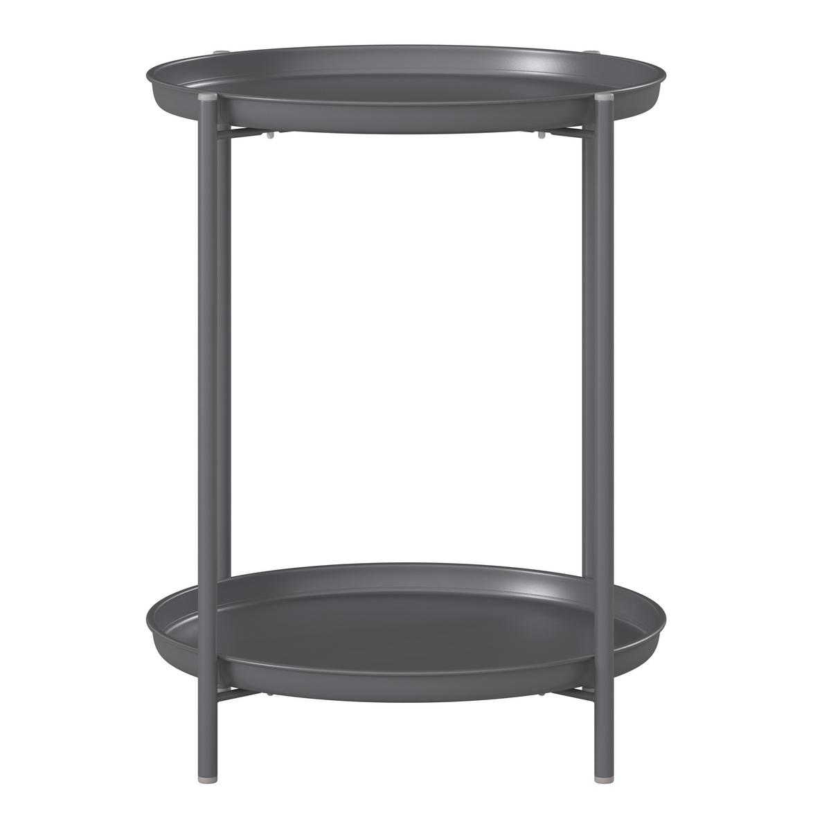 Kerti Kisasztal Jens - antracit, Basics, fém (40/52/40cm) - Mömax