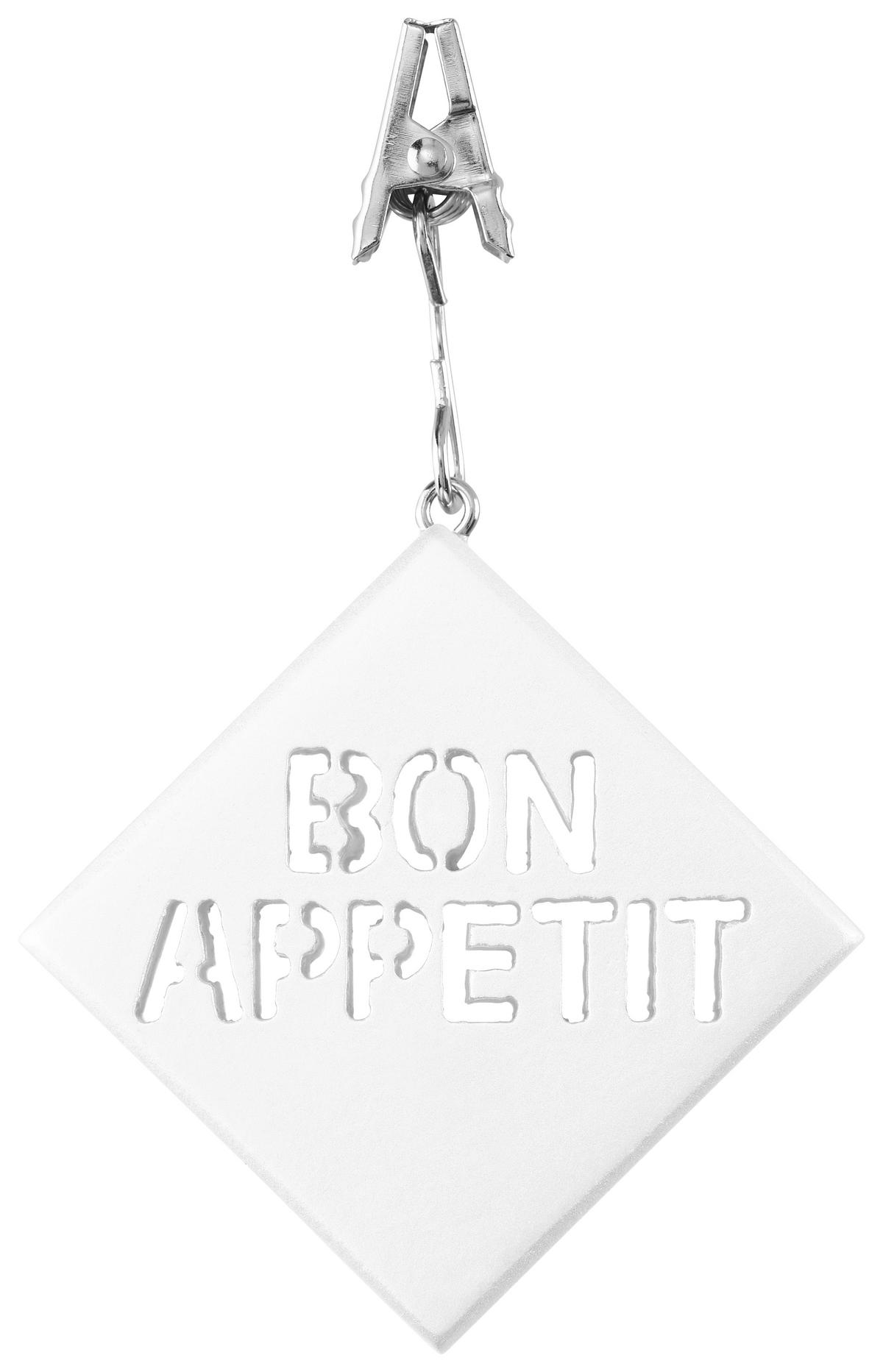 Tischtuchbeschwerer Bon Appetit, 4-teilig - Anthrazit/Rot, Naturmaterialien/Metall (4,5/4,5cm) - Modern Living