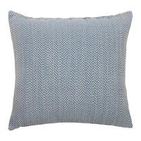 Kissenhülle Mary Zickzack in Blau ca. 45x45cm - Blau, MODERN, Textil (45/45cm) - Mary's