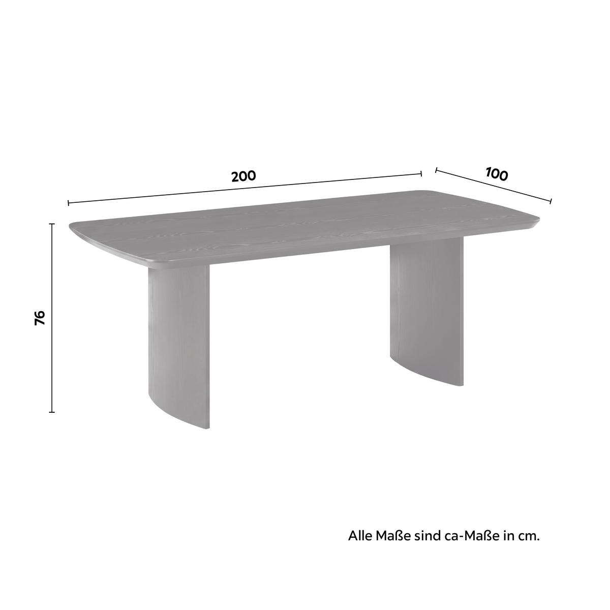 Jedilna Miza Charlie, Črnam, 200x100 - črna, Moderno, leseni material/les (200/76/100cm) - Bessagi Home