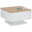 Couchtisch in Weiß/Eichefarben - Eichefarben/Weiß, KONVENTIONELL, Holz/Holzwerkstoff (75/43/75cm) - Modern Living Couchtisch in Weiß/Eichefarben - Eichefarben/Weiß, KONVENTIONELL, Holz/Holzwerkstoff (75/43/75cm) - Modern Living