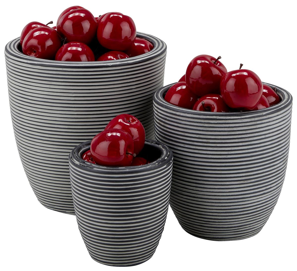 Kaspó Marlene-S - fekete, Lifestyle, műanyag (15/15cm) - Mömax