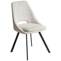 KRZESŁO FLAVIO  -EXKLUSIV- - beżowy/czarny, Design, metal/tkanina (48/85/56cm) - Carryhome