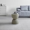 SIDOBORD TONDO - taupe, Modern (34/45/34cm) - Premium Living