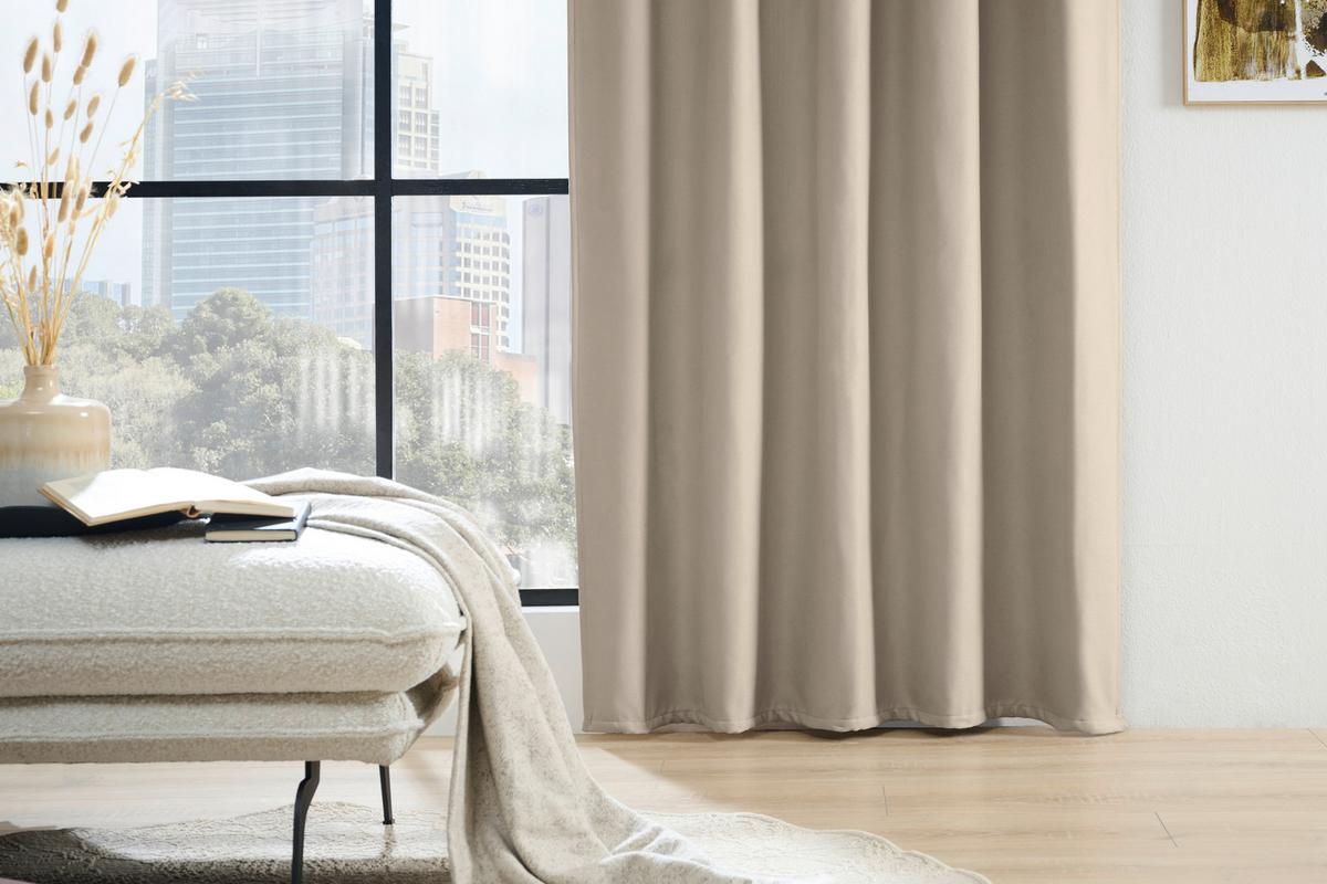 ZASŁONA TERMICZNA THERMO-VORHANG - kolor naturalny, Konventionell, tkanina (135/245cm)