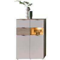 Highboard Memphis Eichefarben/Kaschmir - Kaschmir/Eichefarben, MODERN, Holzwerkstoff/Metall (84/125/45cm) - Premium Living