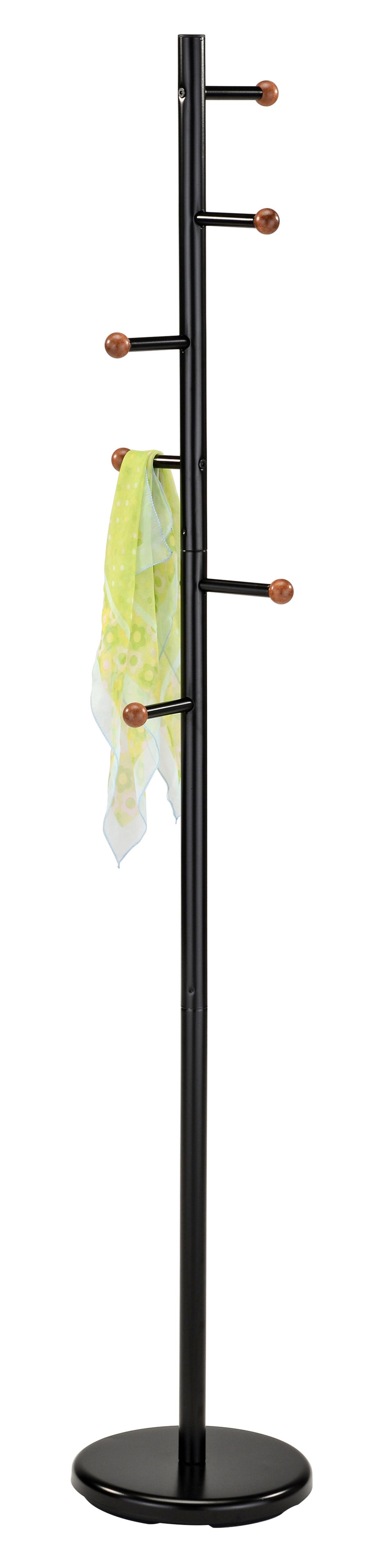 Kleiderständer in Schwarz/Braun - Schwarz/Braun, Modern, Holz/Metall (28/170/28cm) - Mömax