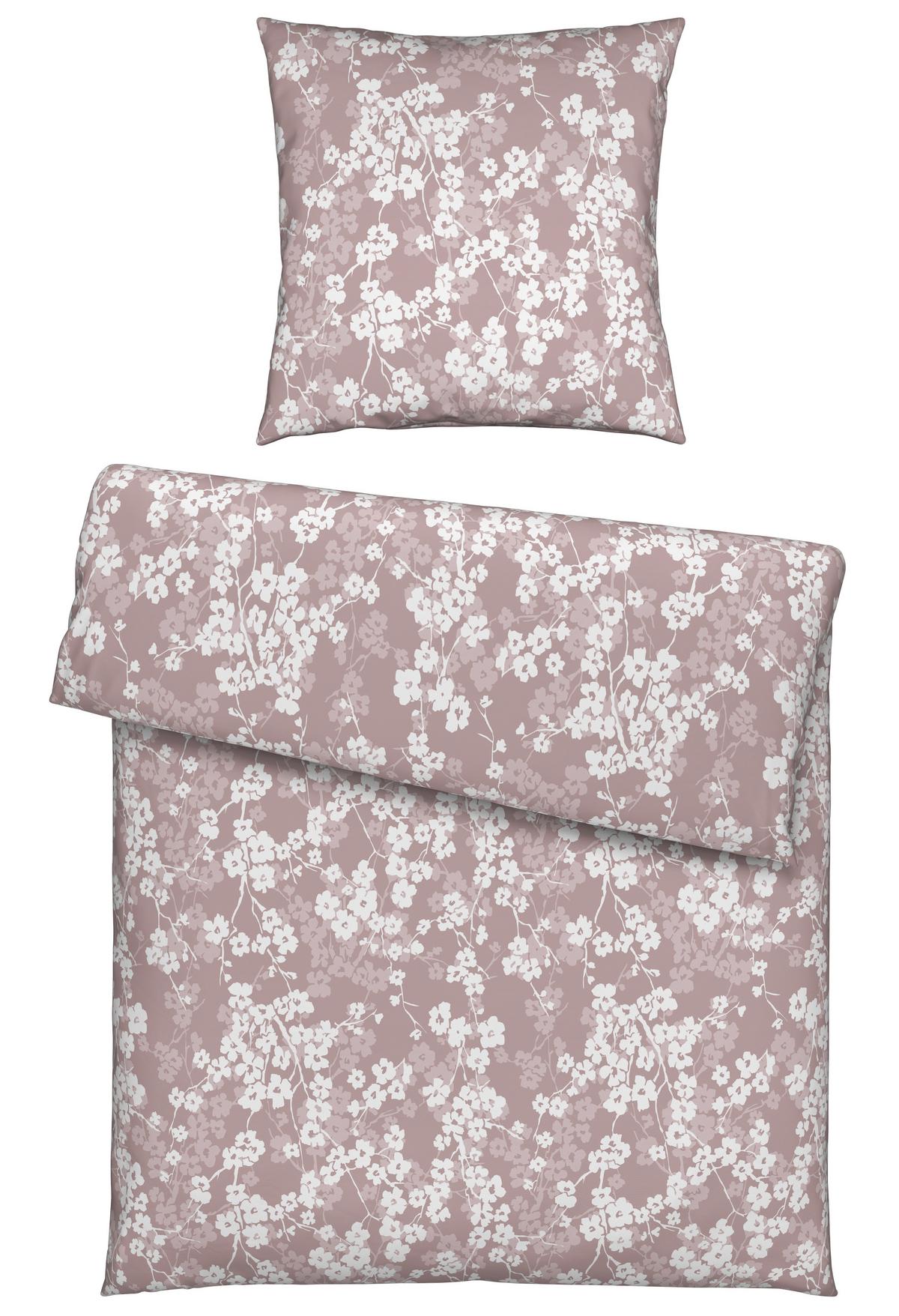 Bettwäsche Catrin Mauve ca. 135x200cm - Mauve, LIFESTYLE, Textil (135/200cm) - Modern Living