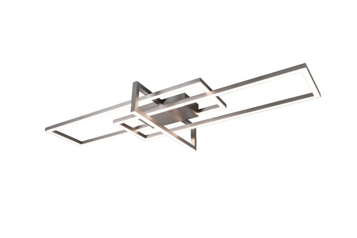 LED-Deckenleuchte Salinas Nickelfarben max. 34 Watt - Nickelfarben, Design, Metall (100/11/40cm) - Trio Leuchten