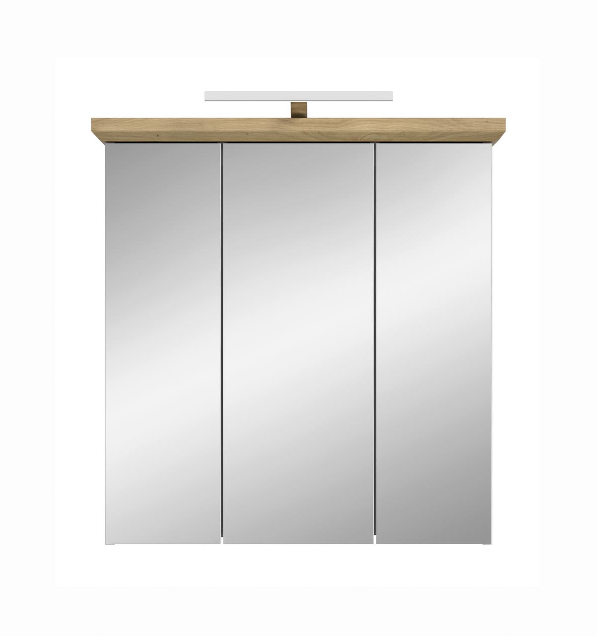 Spiegelschrank Verona Lärchenfarben - Trend, Glas/Holzwerkstoff (69/71/21cm) - MID.YOU