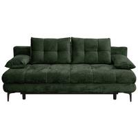 Trosjed Perla - tamno zelena/crna, Konvencionalno, tekstil/metal (203/94/96cm) - Modern Living
