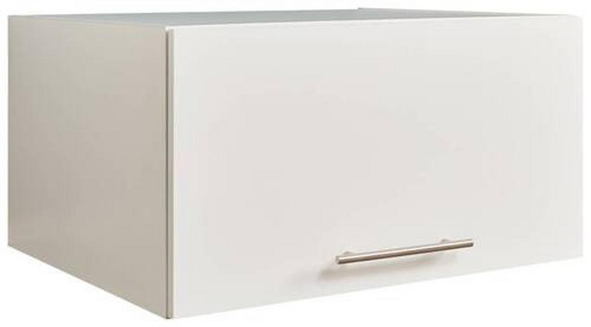 NADSTAWKA NA SZAFĘ LAUNDREEZY - kolor srebrny/biały, Design, materiał drewnopochodny/metal (67,5/38/67,5cm)