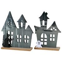 Dekohaus Boozar I diverse Modelle - Schwarz, KONVENTIONELL, Holzwerkstoff/Kunststoff (18,5/21/5cm) - Mömax