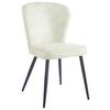 Stuhl Lynn in Beige - Beige/Schwarz, MODERN, Textil/Metall (51/86/65cm) - Mömax