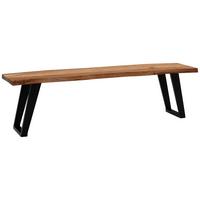 Klop Wl7.302 - črna/barve akacije, Moderno, kovina/les (140/45,5/40cm) - MID.YOU