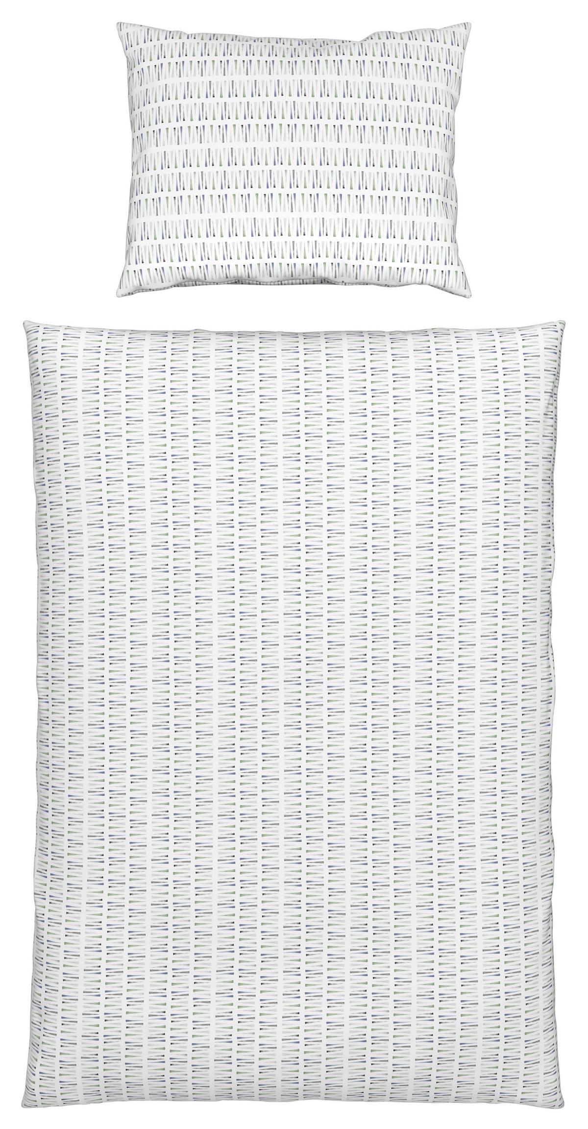 Bettwäsche Raul ca. 160x210cm - Grün, Konventionell, Textil (160/210cm) - Modern Living