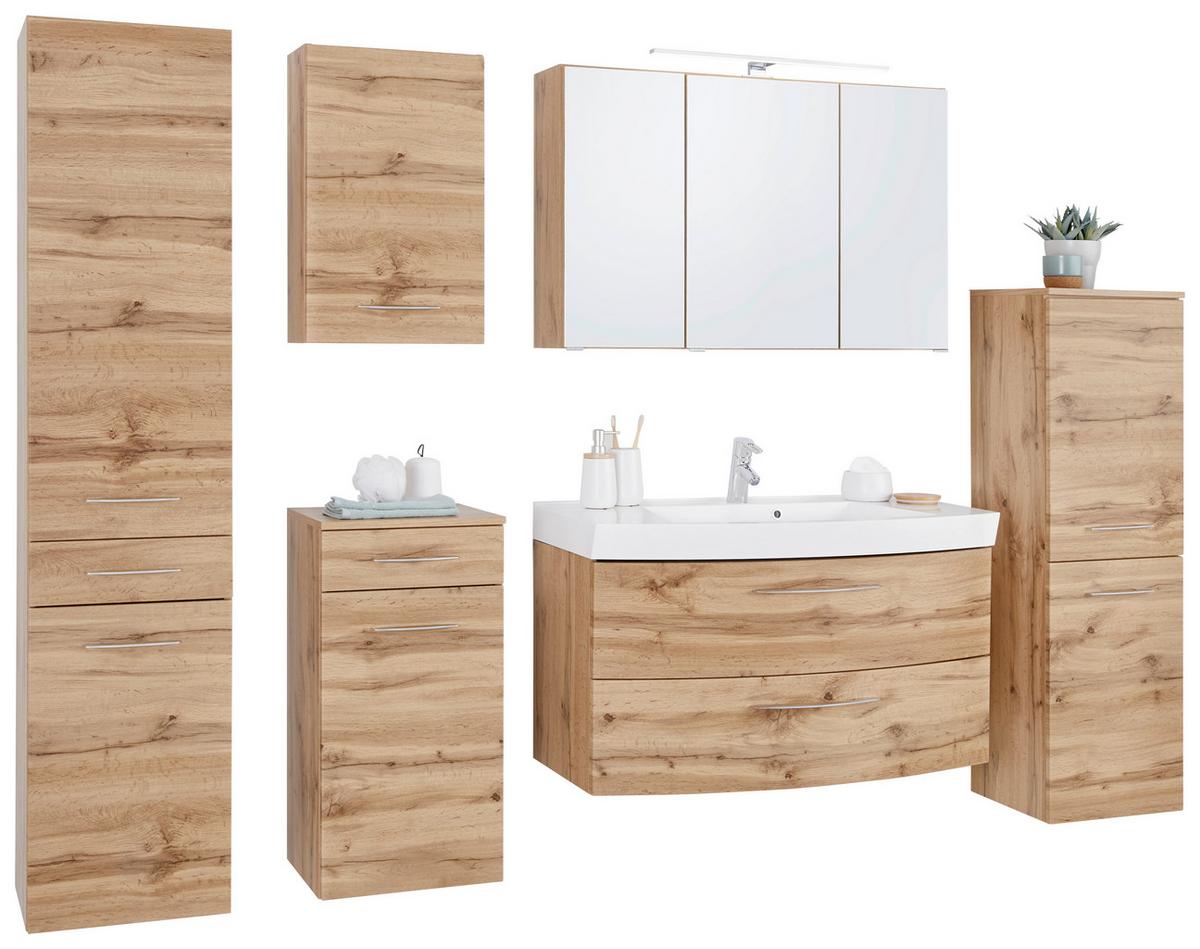 Dulap înalt Florida - culoare lemn stejar, Modern (40/180/35cm) - Premium Living