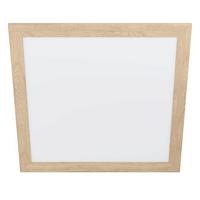 Deckenleuchte 99472* Piglionasso - Weiss/Eichefarben, Natur, Holz/Kunststoff (64,5/64,5/5,5cm) - Eglo