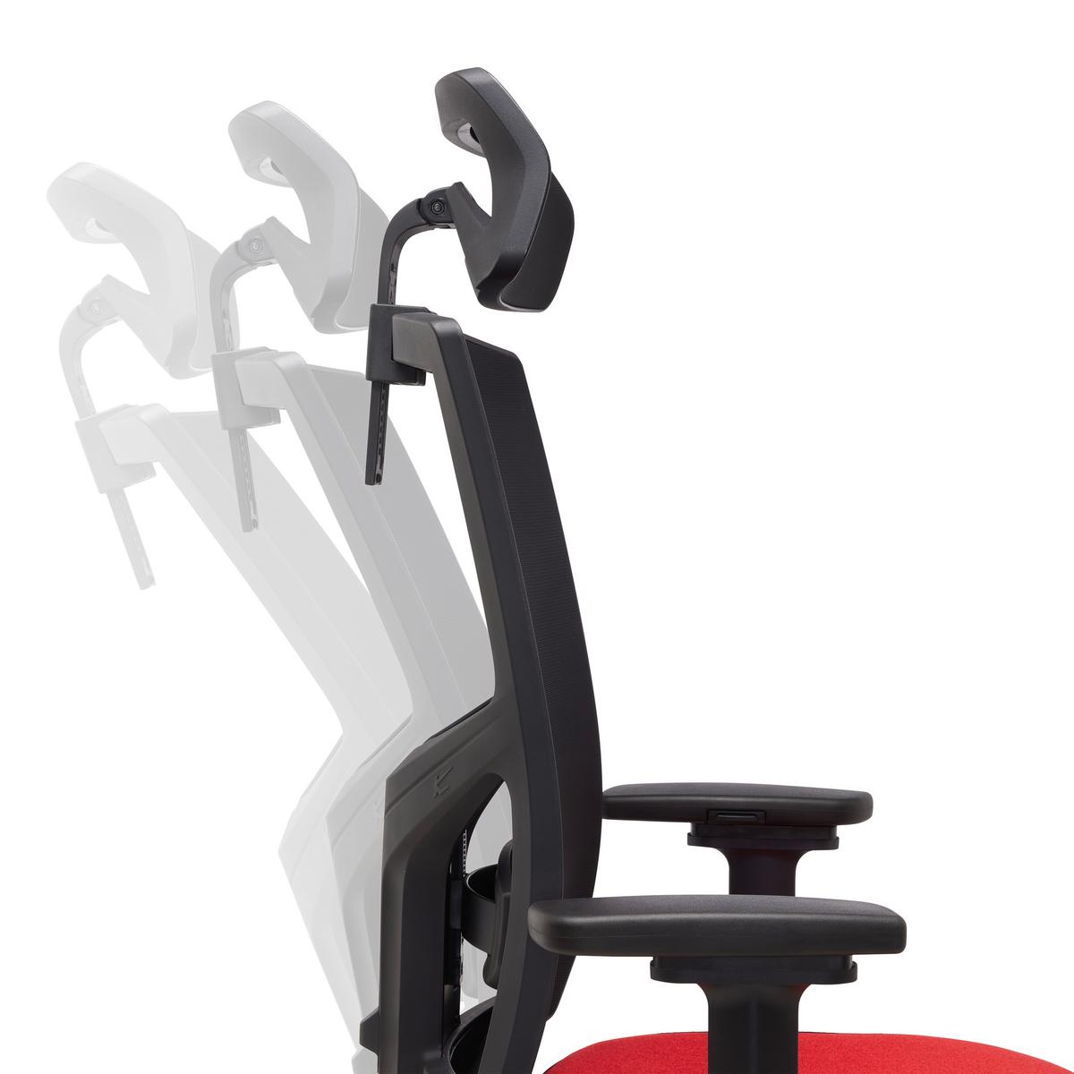 Chefsessel Boss VIP Rot/Schwarz - Rot/Schwarz, MODERN, Kunststoff/Textil (64/142/64cm) - Mömax