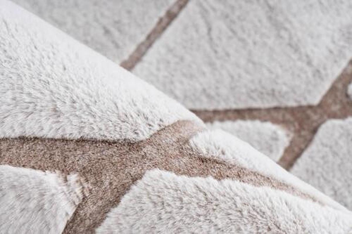 Hochflorteppich Vivica - Weiss/Beige, Design, Textil (160/230cm) - Kayoom