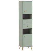 Visoka Omara Bjarne, Pastelno Zelena - barve jesena/barve hrasta, Moderno, leseni material/les (40,3/180,6/33,1cm) - Stylife