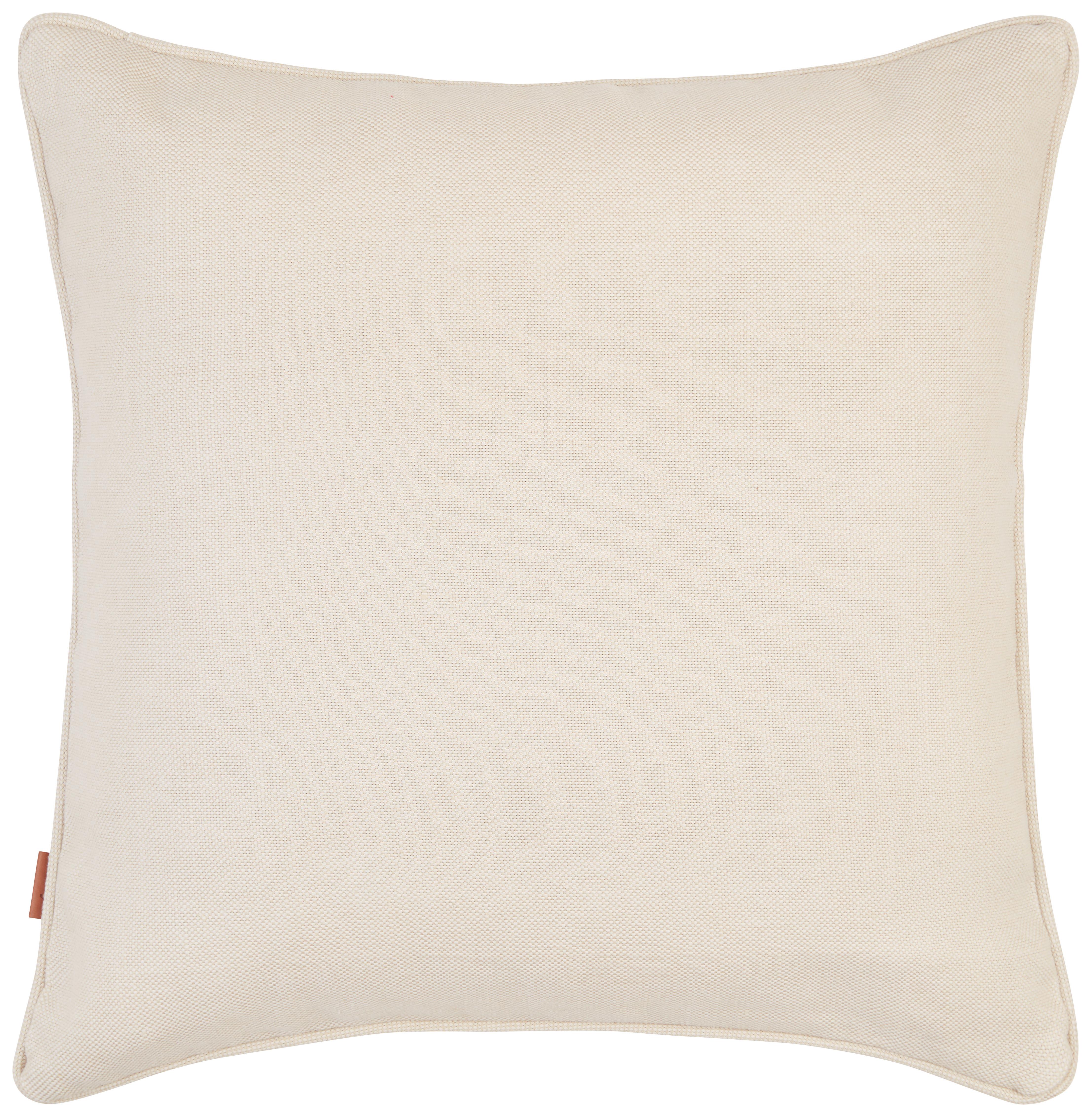 Zierkissen Willow in Weiß ca. 48x48cm - Weiß, MODERN, Textil (48/48cm) - Mary's