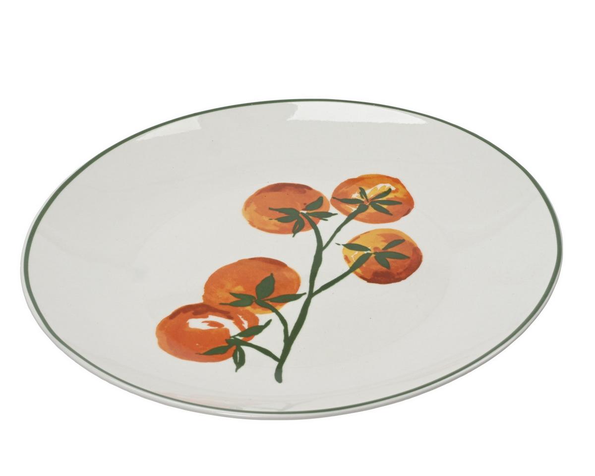 Tanjur Plitki Lori Ø/v: 20,2x2,3 Cm - bijela/crvena, Basics, keramika (20,2/2,3cm)