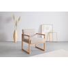 FÅTÖLJ MALMÖ - ljusgrå/naturfärgad, Modern, trä/textil (65/75/69cm) - Mömax