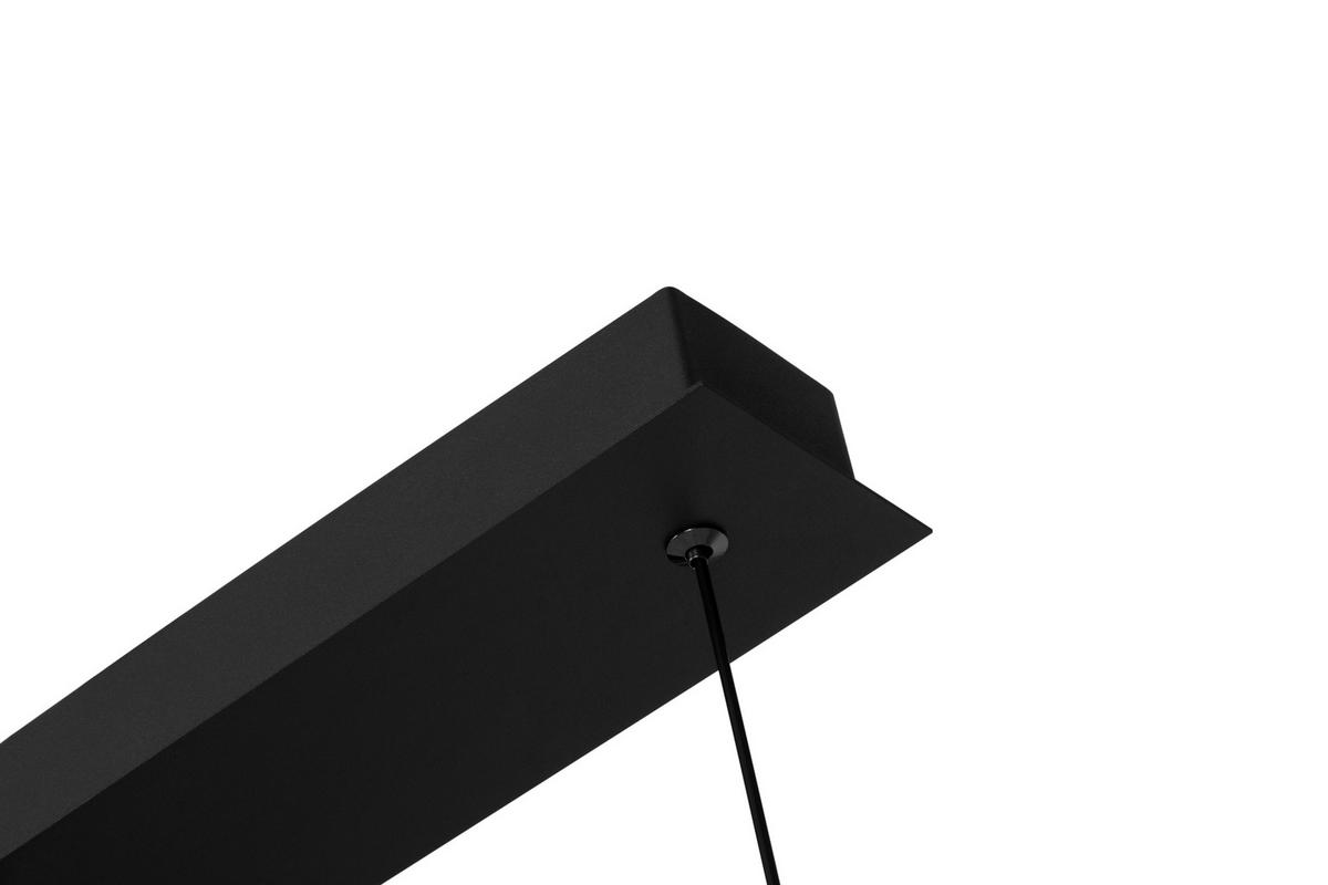 LAMPA WISZĄCA LED GLASGOW *DK* - przejrzysty/czarny, Design, metal/szkło (90/10/180cm) - Dieter Knoll