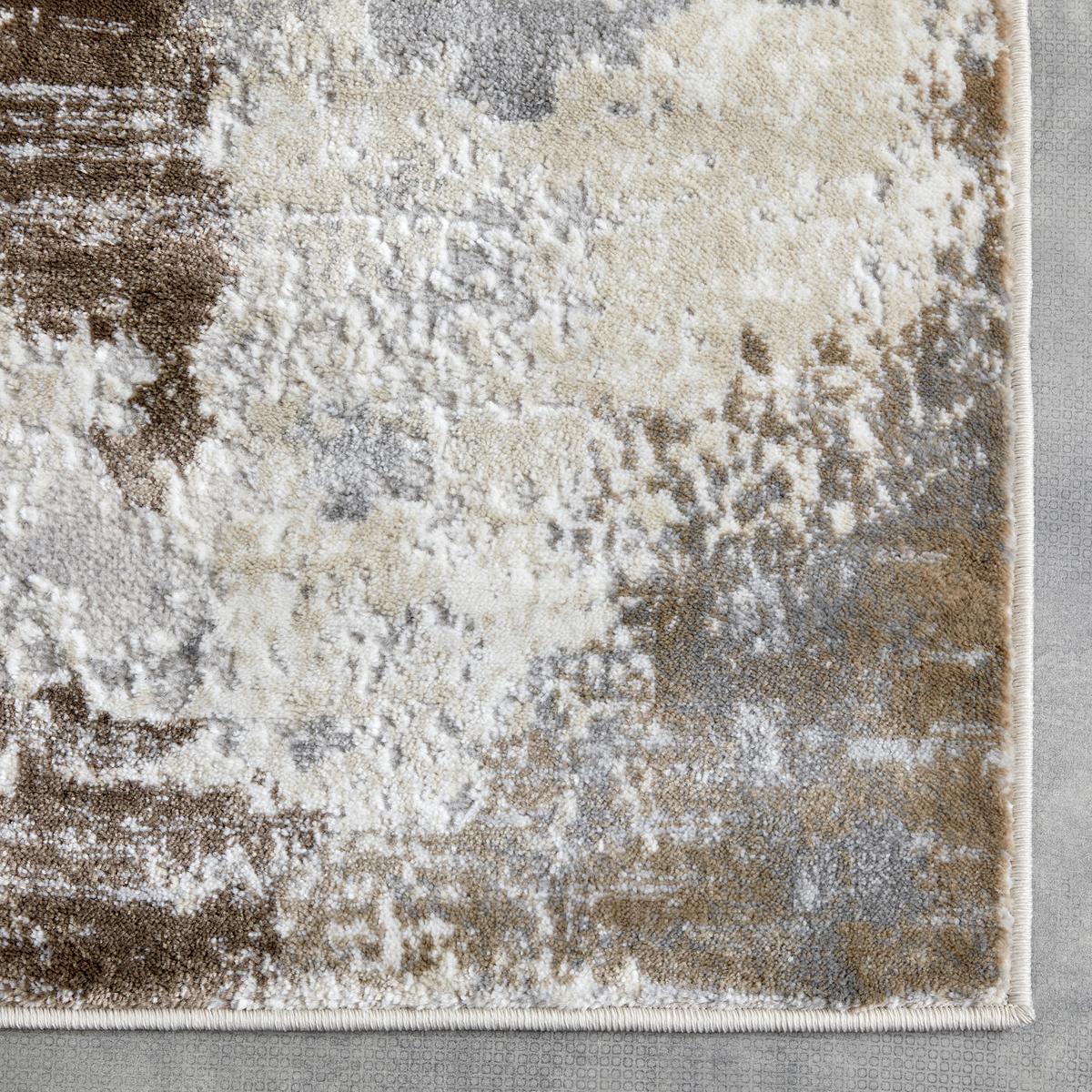 Webteppich Lucy in Grau/Braun ca. 120x170cm - Beige/Grau, MODERN, Textil (120/170cm) - Modern Living