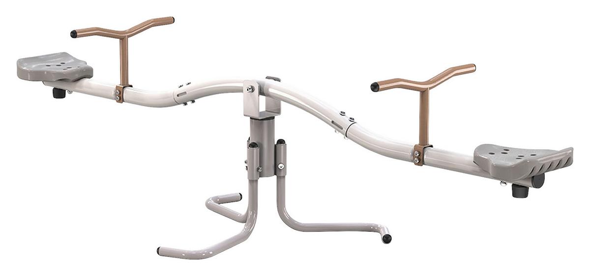 Prevesna Gugalnica Rotating Seesaw - siva/bež, Moderno, kovina/umetna masa (170/45/56cm)