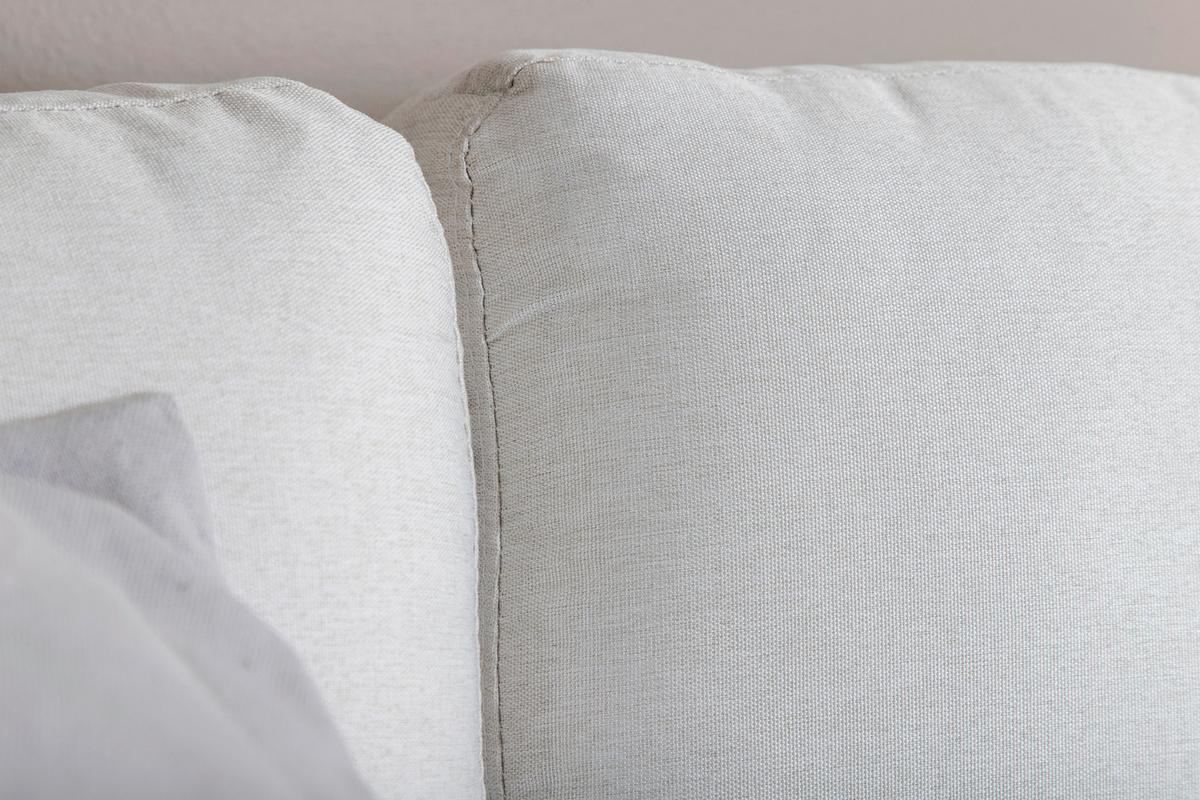 2-SITZER-SOFA ZOOM - Creme/Schwarz, Design, Textil/Metall (180/78/80cm) - Livetastic