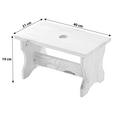 Taburet Uni 2 - culoare lemn pin, Natur, lemn (40/19/21cm) Taburet Uni 2 - culoare lemn pin, Natur, lemn (40/19/21cm)
